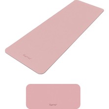 Gymo Ekolojik 6mm Tpe Yoga Matı Pilates Minderi Diz Dirsek Koruyucu Matlı Set Scarlet