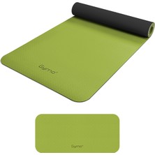 Gymo Ekolojik 6mm Tpe Yoga Matı Pilates Minderi Diz Dirsek Koruyucu Matlı Set Yeşil