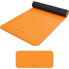 Gymo Ekolojik 6mm Tpe Yoga Matı Pilates Minderi Diz Dirsek Koruyucu Matlı Set Turuncu