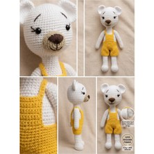 Yeni Doğan Hediyesi Premium Amigurumi Ayıcık - Doğal Ahşap Düğmeli ve El Emeği Uyku Dostu