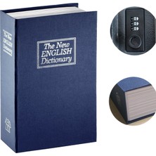 Mühlen Secret Safe 180 Orta Boy Şifreli Gizli Para Kasası Mavi Metal İç Hazne ile 18 cm Boyut