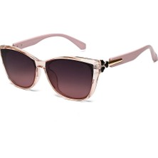 Toz Vintage Lurello Pembe Retro Kare Kemik  Unisex UV400 Vintage Retro Güneş Gözlüğü