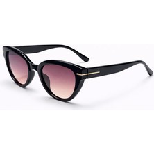 Toz Vintage Ralset Kahverengi Retro Kedi Gözü Kemik  Unisex UV400 Vintage Retro Güneş Gözlüğü