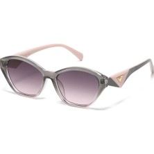 Toz Vintage Golara Pembe Retro Cat Eye Kemik  UV400 Unisex Vintage Retro Güneş Gözlüğü