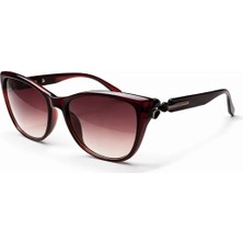 Toz Vintage Lurello Kahverengi Retro Kare Kemik  Unisex UV400 Vintage Retro Güneş Gözlüğü