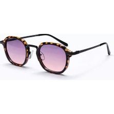 Toz Vintage Murian Leopar Retro Yuvarlak Metal  Unisex UV400 Vintage Retro Güneş Gözlüğü