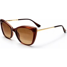 Toz Vintage Porlan Kahverengi Retro Kare Kemik  Unisex UV400 Vintage Retro Güneş Gözlüğü