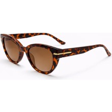 Toz Vintage Ralset Leopar Desenli Retro Kedi Gözü Kemik  Unisex UV400 Vintage Retro Güneş Gözlüğü