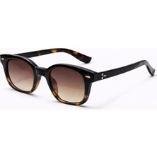 Toz Vintage Surlin Leopar Desenli Retro Kemik  Unisex UV400 Vintage Retro Güneş Gözlüğü