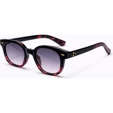 Toz Vintage Surlin Lila Desenli Desenli Retro Kemik  Unisex UV400 Vintage Retro Güneş Gözlüğü