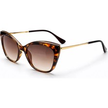 Toz Vintage Porlan Leopar Desenli Retro Kare Kemik  Unisex UV400 Vintage Retro Güneş Gözlüğü