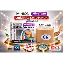Minion Kinesio Ağrı Bandı Sporcu Bandı Vücut Bandı 5 cm x 5 Metre