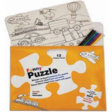 TeknoKapsül Funny Mat Puzzle - Taşıtlar 30X40CM