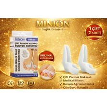 Minion Baş Parmak Kemik Koruyucu Bunyon Iki Parmağa Geçen Silikon Makaralı Başparmak Halluks Valgus