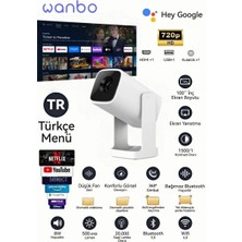 Wanbo Cube 1 Mini Projektör (Wi-Fi ve Bluetooth Özellikli)