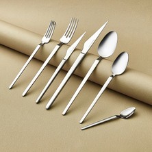 Karaca Elegance Glacial Platin 12 Kişilik 84 Parça Çatal Kaşık Bıçak Takımı