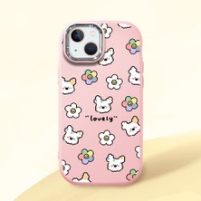 Ucuc iPhone 15 Plus/14 Plus Uyumlu Darbe Emici Kamera Korumalı Pembe Silikon Kılıf