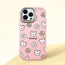 Ucuc iPhone 13 Pro Uyumlu Darbe Emici Kamera Korumalı Pembe Silikon Kılıf