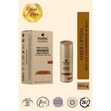 Kuatra Amber Crystal – Doğal Bakır Işıltı Highlighter Stick | Nemlendirici & Antioksidan | Plastiksiz Ambalaj