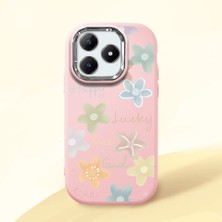 Ucuc Realme C63 4G/C61 Uyumlu Darbe Emici Kamera Korumalı Pembe Silikon Kılıf