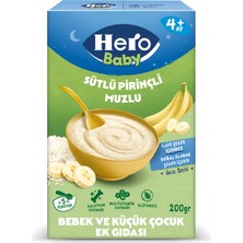 Hero Baby Sütlü Pirinçli Muzlu Kaşık Mama 200g