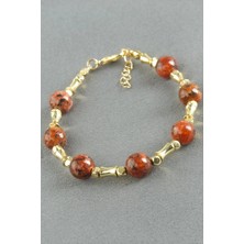 MidasTech Ceyt Taşlı Metal Bileklik Nemere