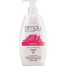 Avon Simply Delicate 300 ml Papatya Özlü Hijyenik Bölge Temizleyici Günlük Kullanıma Uygun Nazik Jel