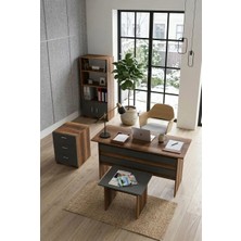 Robin Home Verona Abcd Ofis Büro Çalışma Masası Takımı Barok-Gri