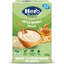 Hero Baby Sütlü İrmikli Ballı Kaşık Mama 200g
