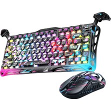 Gravastar Mercury V75 Pro Hall Effect, Rapid Trigger 8.000 Hz Kablolu Manyetik Klavye + Xpro 32.000 Dpı Rgb Kablosuz Mouse Oyuncu Seti, Siyah