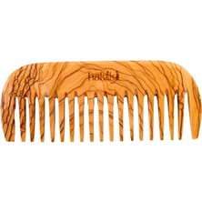 Hakiki Kişiye Özel Zeytin Ağacı Tarak 13 cm Geniş Dişli El Yapımı