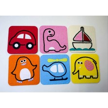 Feyza Design Yaratıcı Keçe Çocuklar Için Dikiş Seti 6'lı 16X16 cm