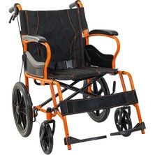 Golfi̇ G105 Manuel Tekerlekli Sandalye / Transfer Wheelchair Katlanabilir Çelik Yapı 4 Tekerlekli Taşınabilir Model