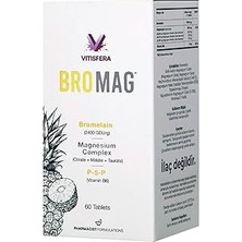 SHC4200 Vitisfera Bromag – Magnezyum Kompleksi Bromelain – Magnezyum Sitrat, Malat, Taurat, B6 –