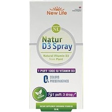 SHC4200 New Life Natur D3 Spray 1000IU D3 Vitamini 20 ml