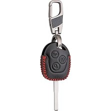 SHC4200 Alisveristime (Ford Focus,fiesta,mondeo,b-Max,transit,courier,transit Uyumlu) Deri Anahtar Kılıfı