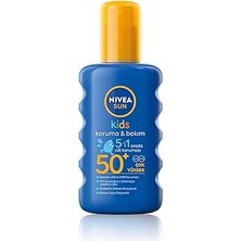 SHC4200 Sun SPF50 Çocuklar Için Güneş Koruyucu Vücut Spreyi 200ML, Anında Uva Koruması, 5ı 1ARADA Bakım, Ne