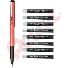 SHC4200 Pentel Fırca Kalem Seti 2 Ad Kartuş - Turuncu