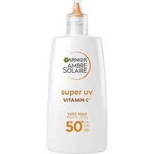 SHC4200 Ambre Solaire Super Uv C Vitamini Koyu Karşıtı Fluid Yüz Güneş Kremi SPF50+ 40 ml