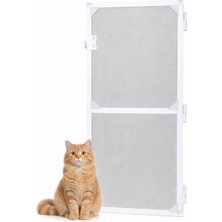 Mef Plise Sineklik Menteşeli Kedi Kapı Sineklik Pet Dayanıkl Tül 0-90 cm x 0-210 cm Isteğe Özel Ölçü Üretim Yırtılmaz Dayanıklı Kedi Özel Tül