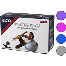 Ethab Ticaret 60CM Plates Topu Renkli - Çizgi Desenli Plastik Kutulu Ambalaj (4457)