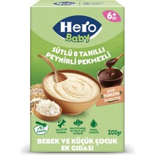 Hero Baby Sütlü 8 Tahıllı Peynirli Pekmezli Kaşık Mama 200g