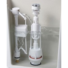 Getittir Basmalı Klozet Rezervuar Iç Mekanizması Ayarlanabilir Su Seviyeli Tahliye Sistemi - Lisinya