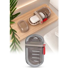 Omilife Sabunluk Şeffaf Kapaklı Plastik Katı Sabun Kabı Banyo Seyahat Sabun Kutusu 🧼