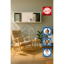 Mobilyanı Tasarla 2 Kapaklı Açık Raflı Duvar Rafı Kitaplık