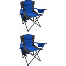 Kılıçaslan Camp Madfox 2'li Echo Katlanır Kamp Sandalyesi Mavi