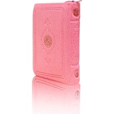 Cep Boy Kur'an-I Kerim (Pembe Renk, Kılıflı, Mühürlü)