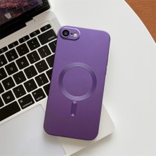 HONTINGA iPhone Se 2022 ile Uyumlu Kılıfı Şeffaf Magsafe Wireless Düşüme Önleyici Basitlik Anti Düşme Kamera Korumali Silikon Telefon Kılıfı Kadın ve Erkek Için Uygundur K7-1000