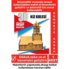 Feyza Design Ileri Seviye 3D Zeka Geliştirici Puzzle - Ahşap Dekoratif Oyun