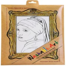 Cosmos E-Ticaret Funny Mat - Johannes Vermeer Gırl Wıth A Pearl Earrıng 25 x 35 cm